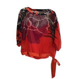 Elie Tahari Blouse & Silk Slip L